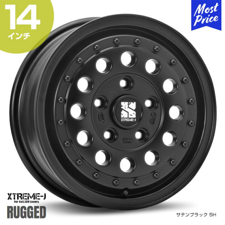 楽天市場】エクストリームJ XTREME-J ラギッド RUGGED 14インチ 5.0J 