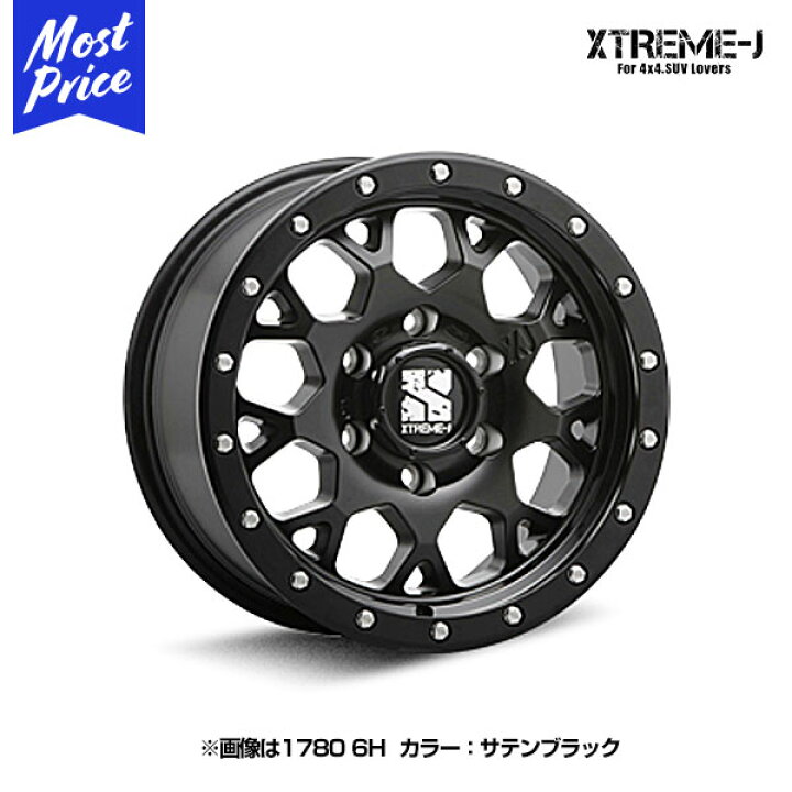 楽天市場】エクストリームJ XTREME-J XJ04 16インチ 6.5J 38 6-139.7 