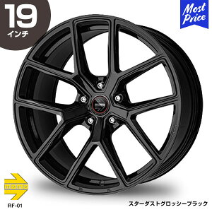 MOMO モモ RF-01 アールエフ ゼロワン 19インチ 9.5J 45 5-130 スターダストグロッシーブラック ホイール1本 | スポーク イタリアンデザイン ヨーロッパ スポーツ ブラック 輸入車 カスタム ドレスア