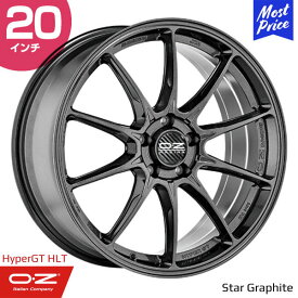 OZ Racing HyperGT-HLT オーゼットレーシング ハイパーGT HLT 20インチ 8.5J 45 5-112 スターグラファイト ホイール1本 | 10スポーク グラファイト インポートカー 外車 輸入車 カスタム ドレスアップ アルミホイール