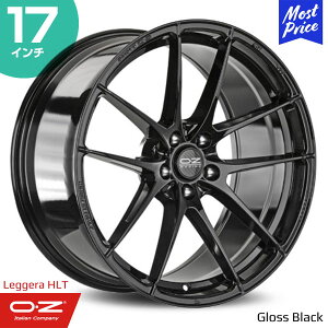 OZ Racing Leggera-HLT オーゼットレーシング レッジェーラ HLT 17インチ 7.5J 30 5-112 グロスブラック ホイール1本 | 5ダブルスポーク スポーツ ブラック インポートカー 外車 輸入車 カスタム ドレスア