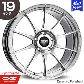 OZ Atelier Forged オーゼット アテリア フォージド スーパーフォージアータ 19インチ 11.0J 52 5-114 セラミックポリッシュ ホイール1本 | 鍛造1ピース レーシング イタリア 欧州車 輸入車 カスタム ドレスアップ アルミホイール