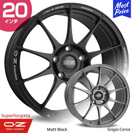 OZ Atelier Forged オーゼット アテリア フォージド スーパーフォージアータ 20インチ 8.5J 43 5-114 グリジオコルサ マットブラック ホイール1本 | 鍛造1ピース レーシング イタリア 欧州車 輸入車 カスタム ドレスアップ アルミホイール