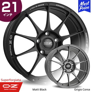 OZ Atelier Forged オーゼット アテリア フォージド スーパーフォージアータ 21インチ 11.5J 67 5-130 グリジオコルサ マットブラック ホイール1本 | 鍛造1ピース レーシング イタリア 欧州車 輸入車 カ