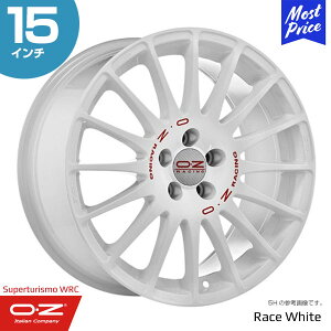 OZ Racing オーゼットレーシング スーパーツーリズモ WRC 15インチ 6.5J 37 4-100 レースホワイト ホイール1本 | ラリー WRCターマックトライアル レプリカモデル ホワイト ダート グラベル 輸入車 カ