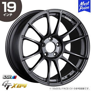 SSR GTX04 ジーティーエックスゼロフォー 19インチ 8.5J 38 5-114.3 SMI ダークガンメタ ホイール1本 | レーシングホイール GT500 軽量 スポーク スポーツ ストリート ガンメタ ブラック カスタム ドレ