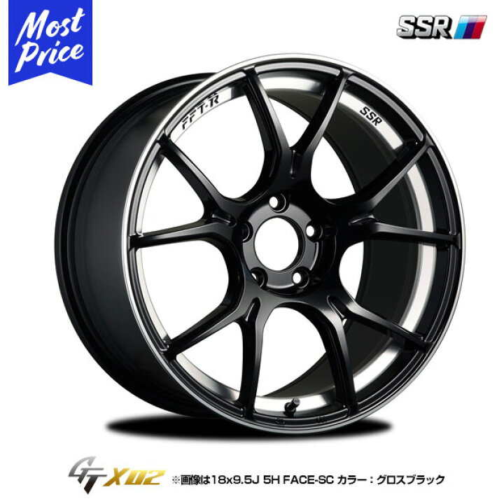 楽天市場】SSR GTX02 ジーティーエックスゼロツー 18インチ 9.5J 45/22 