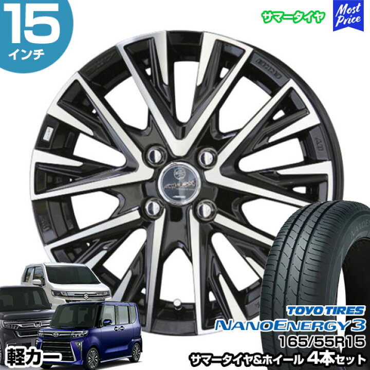楽天市場】軽カー 15インチ 165/55R15 トーヨー ナノエナジー 3 サマー 