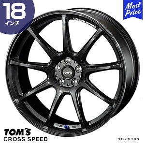 TOM'S gX CROSS SPEED NXXs[h 18C` 8.5J CZbg45 5-100 OXK^ zC[1{ | J[X|[c JX^ hXAbv A~zC[