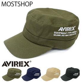 送料無料 AVIREX アビレックス NUMBERING刺繍入り 無地 ワークキャップ ユニセックス 男女兼用 帽子 綿100％ メンズファッションメンズ 小物 MOSTSHOP ネコポス