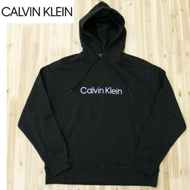 送料無料 Calvin Klein カルバンクライン CK ロゴプリントスウェットパーカー ロゴ 刺繍 プルオーバー フーディ 長袖 トップス 裏毛 MOSTSHOP