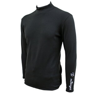 送料無料 ゴルフウェア メンズ ハイネック 暖 裏起毛 ボアヒート インナーウォーム インナーシャツ アンダーウェア シャギー フリース nStinger ストレッチ 防寒 おしゃれ ロングTシャツ 長袖