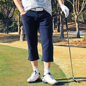 送料無料 ゴルフパンツ メンズ クロップドパンツ ストレッチ ゴルフウェア ハーフパンツ チノパン ショートパンツ スポーツウェア 無地 7分丈 大きいサイズあり 春夏 おしゃれ MOSTSHOP ゆうパ