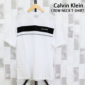 送料無料 Calvin Klein カルバンクライン CK パイピング スタンダードロゴ クルーネック Tシャツ SS PIPING STANDARD LOGO CREWNECK TEE メンズ ブランド MOSTSHOP ゆうパケ