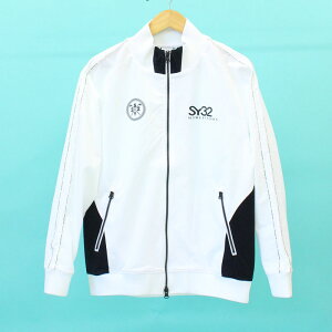 送料無料 SY32 by SWEET YEARS ゴルフウェア メンズ ジャケットブルゾン ジップアップ スウェット 切替 ロゴ ブランド おしゃれ 秋冬