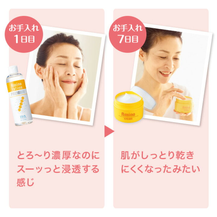 楽天市場】エビス〔ebis〕アミノローションPREMIUM+アミノクリーム 