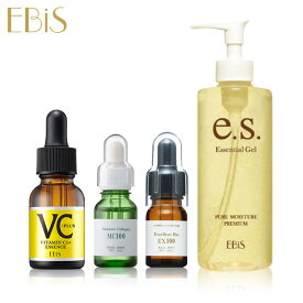 エビス〔ebis〕【原液フルケアセット(ミニ)】(MC100 10ml/EX100 10ml/Cエッセンス VC5+PLUS 20ml/美顔器ジェル105g)【送料無料】【BD】