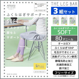 3組セット ATSUGI THE LEG BAR アツギザレッグバー ふくらはぎサポーター ソフトタイプ アツギ | レディース ふくらはぎ サポーター 着圧 着圧サポーター ソックス 着圧ソックス デスクワーク レッグウォーマー 引き締め 圧着ソックス 夏用 着圧靴下 むくみケア