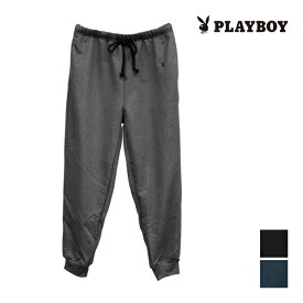 PLAYBOY プレイボーイ ミニ裏起毛 ロングパンツ ラウンジウェア アツギ ATSUGI レナウンインクス | スウェット ルームウェア 長ズボン パジャマ 下 だけ ジャージ スエット ルームパンツ ホームウェア あったか 部屋着 寝巻き メンズ ブランド 男性 外出 リラックスパンツ 父