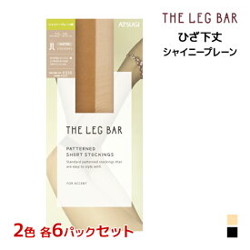 2色6足ずつ 送料無料12足セット ATSUGI THE LEG BAR アツギザレッグバー ひざ下丈 シャイニープレーン ストッキング アツギ ATSUGI | 膝下ストッキング ひざ下 膝下 ショートストッキング パンスト パンティストッキング 結婚式 披露宴 ビジネス おしゃれ ハイソックス 女性