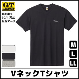 G.T.HAWKINS ホーキンス VネックTシャツ 綿100% グンゼ GUNZE | メンズ 男性 紳士 vネック インナー 半袖 半そで 半袖インナー 半袖シャツ シャツ v首 メンズシャツ メンズインナー v首インナー 肌着 メンズ肌着 メンズインナーシャツ インナーウェア 男性肌着 綿 tシャツ