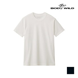 BODYWILD ボディワイルド 汗染み対応 クルーネックTシャツ 半袖丸首 グンゼ GUNZE | メンズ 男性 メンズシャツ シャツ Tシャツ 半袖 丸首 クルーネック ボディーワイルド ブランド インナー ティーシャツ 綿 メンズインナー 綿100％ 半袖シャツ 脇汗 汗ジミ 汗染み 汗対策 汗