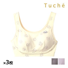 送料無料 同色3枚セット Tuche トゥシェ NIGHT ナイトブラ ノンワイヤーブラジャー グンゼ GUNZE | 夜用 寝るとき ナイトブラジャー 就寝用 睡眠 夜ブラ ブラジャー ブラ 楽 ブラトップ ノンワイヤー ノンワイヤーブラ ワイヤレスブラ ワイヤーなし ハーフトップ 女性 下着