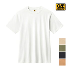 G.T.HAWKINS ホーキンス Tシャツ 半袖丸首 男性 グンゼ GUNZE | tシャツ 半袖 カットソー メンズ クルーネック 紳士 シャツ 白T 白Tシャツ 無地 ティーシャツ シャツ 半袖Tシャツ 黒tシャツ 速乾 ベージュ ブランド クルーネックtシャツ メンズtシャツ 男性肌着 紳士肌着