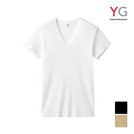 YG ワイジー NEXTRA+ COOL VネックTシャツ 綿100% インナー グンゼ GUNZE | メンズ 男性 tシャツ vネック ひんやり 速乾 冷感 涼しい 涼感 綿 半袖 半袖tシャツ 夏 白tシャツ メンズTシャツ 無地 紳士 下着 肌着 男性下着 インナーシャツ メンズインナー シャツ コットン