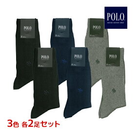 【エントリーでポイント10倍】3色2足ずつ 送料無料6足セット POLO ポロ メンズソックス 靴下 男性 グンゼ GUNZE | ソックス メンズ 紳士 くつした くつ下 ビジネスソックス 大きいサイズ 小さいサイズ ブランド ビジネス 紳士靴下 25cm 26cm 27cm 28cm 29cm おしゃれ ワンポ