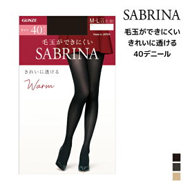 SABRINA サブリナ ウォームタイツ きれいに透ける 40デニール タイツ グンゼ GUNZE | あったか あったかタイツ 温かい 暖かい 防寒 シアー シアータイツ 透け 肌色 ストッキング 黒タイツ 結婚式 パーティー パンティーストッキング 透け感 おしゃれ 冠婚葬祭 オフィス 女性