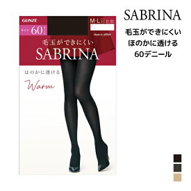 SABRINA サブリナ ウォームタイツ ほのかに透ける 60デニール タイツ グンゼ GUNZE | あったか あったかタイツ 温かい 暖かい 防寒 シアー シアータイツ 透け 肌色 ストッキング 黒タイツ 結婚式 パーティー パンティーストッキング 透け感 おしゃれ 冠婚葬祭 オフィス 女性