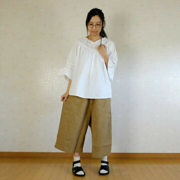 楽天市場】Gauze#(ガーゼ)リネンルーミーパンツ G143L : mother  