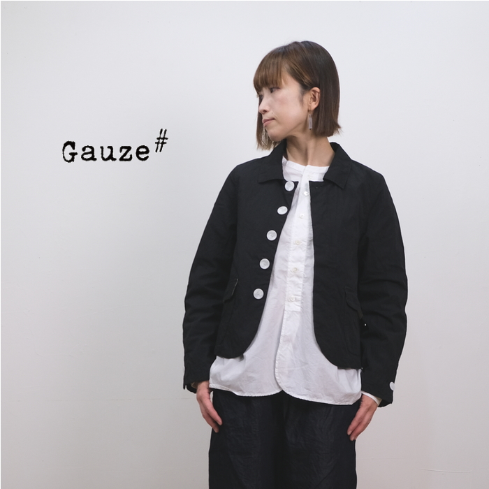 ベーシックなこなれ感のあるジャケット 日本製 Gauze#(ガーゼ)コットンナイロン クラシックジャケット G447【OUTER】