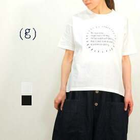 g グラム 天竺 プリント 半袖 Tシャツ Tee best to be g-317E 日本製【H】