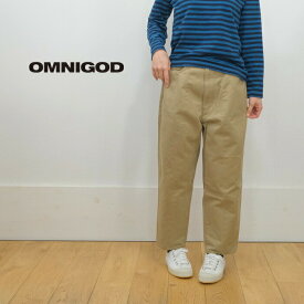 OMNIGOD オムニゴッド コットンチノ 5P バルーン ジーンズ 53-775T 日本製 レディース チノパン