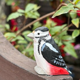 【Wudimals® 41010キツツキ】 木のおもちゃ 動物 人形 木製 天然木 ごっこあそび ウディマル 出産祝い プレゼント インテリア 小学生 おすすめ 積み木 リアル オブジェ フィギア