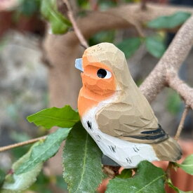 【Wudimals® 41003 コマドリ】 木のおもちゃ 動物 人形 木製 天然木 ごっこあそび ウディマル 出産祝い プレゼント インテリア 小学生 おすすめ 積み木 リアル オブジェ フィギア