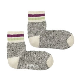 【★エントリーで追加ポイント4倍★】ラソックス | rasox 靴下 スラブライン・ミッド CA250LC01 メンズ レディース 男性用 女性用 L字型 ミッド丈 ズレにくい 誕生日 お祝い 母の日 クリスマス プレゼント ギフト おすすめ ブランド