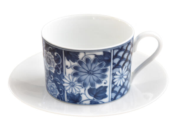 イングレーズの花模様 カップ 特価 ソーサー SEIZAN 吉兆端 新作からSALEアイテム等お得な商品満載 切立て 紅茶兼用 コーヒー 縁起のよい