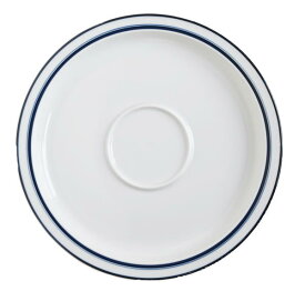 DANSKダンスク BISTORO 2重ブルーライン　プラター　大皿29.5cm　パーティー皿　耐熱皿 　プレート　　しろい 白い ホワイト 白い器　白い食器 白い陶器 高級白磁