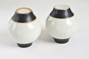 Crate & Barrel クレイト&バレル ブラック 黒 2tone 2色使い 塩・コショウ入れ Salt pepper 1穴&2穴【1000円ポッキリ】【新生活】【母の日】