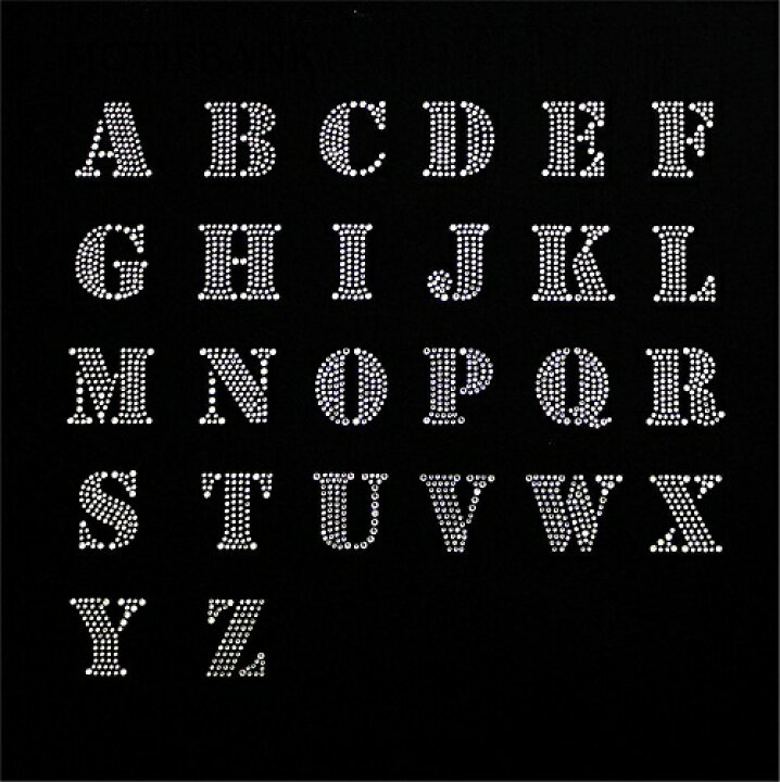 楽天市場 クリスタル アルファベット ラインストーンモチーフ アイロン接着可 ロゴに最適 やや大きめのsサイズ ご希望の文字を色選択よりお選びください キッズitemとモチーフ Motifbank