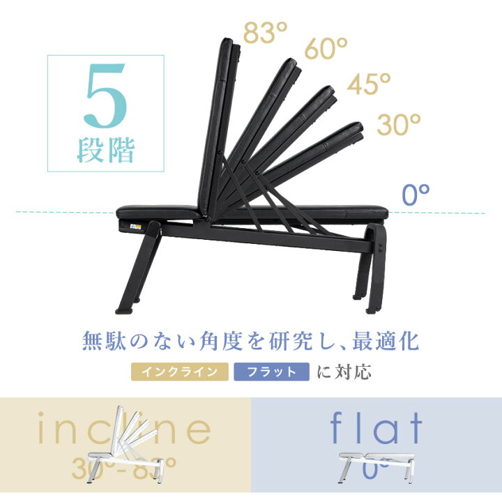 楽天市場】トレーニングベンチ Pure Series 可変式 インクライン 