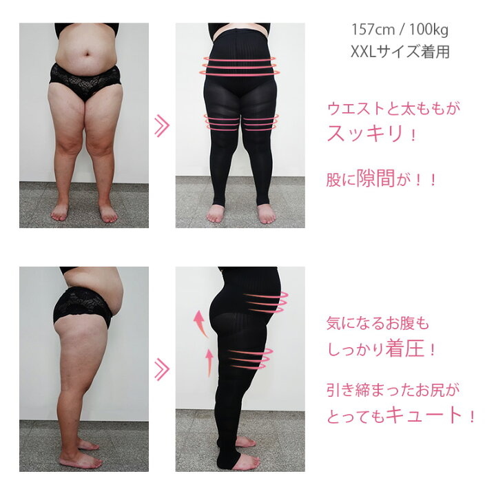 楽天市場】着圧 レギンス 大きい サイズ 【 S M L XL XXL 】 LADY FIT 