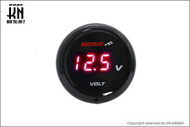 【あす楽対応】KN企画 KOSO i-Gearメーター（電圧計）レッド表示 KS-MIG-VR