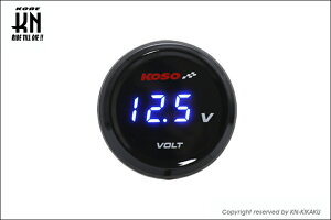 【あす楽対応】KN企画 KOSO i-Gearメーター（電圧計）ブルー表示 KS-MIG-VB
