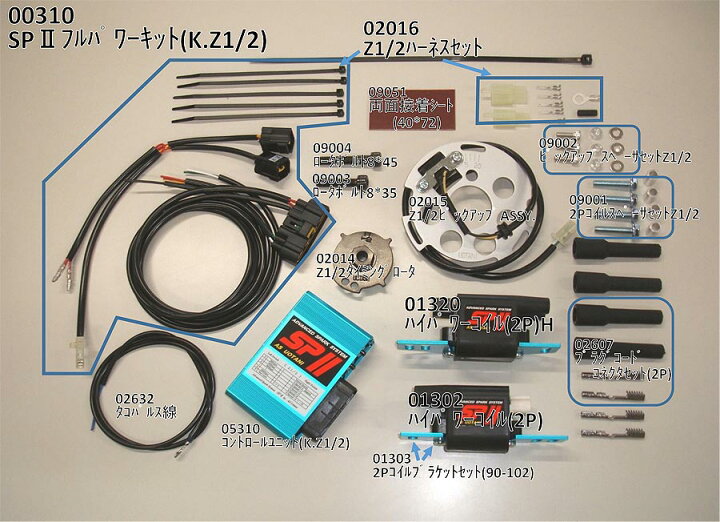 楽天市場】ASウオタニ Z1・Z2・Z1R・Z1000MKII SP2フルパワーキット 