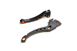 KN企画 デュアルカラーブレーキレバー3(マットブラック/オレンジ)/排ガス規制後JOG系 KN-BLNJ3-BKOR