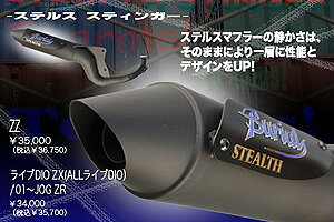 BURIAL STEALTH Stinger }t[ iXeX }t[XeBK[j/RJOGi01-jERJOG-ZRi01-j Y05-09-00